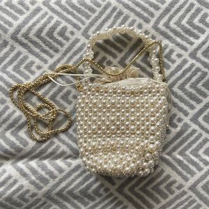 Bridal pearl handbag